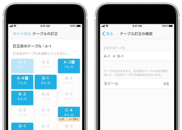提供が遅れそうな注文を色でお知らせ